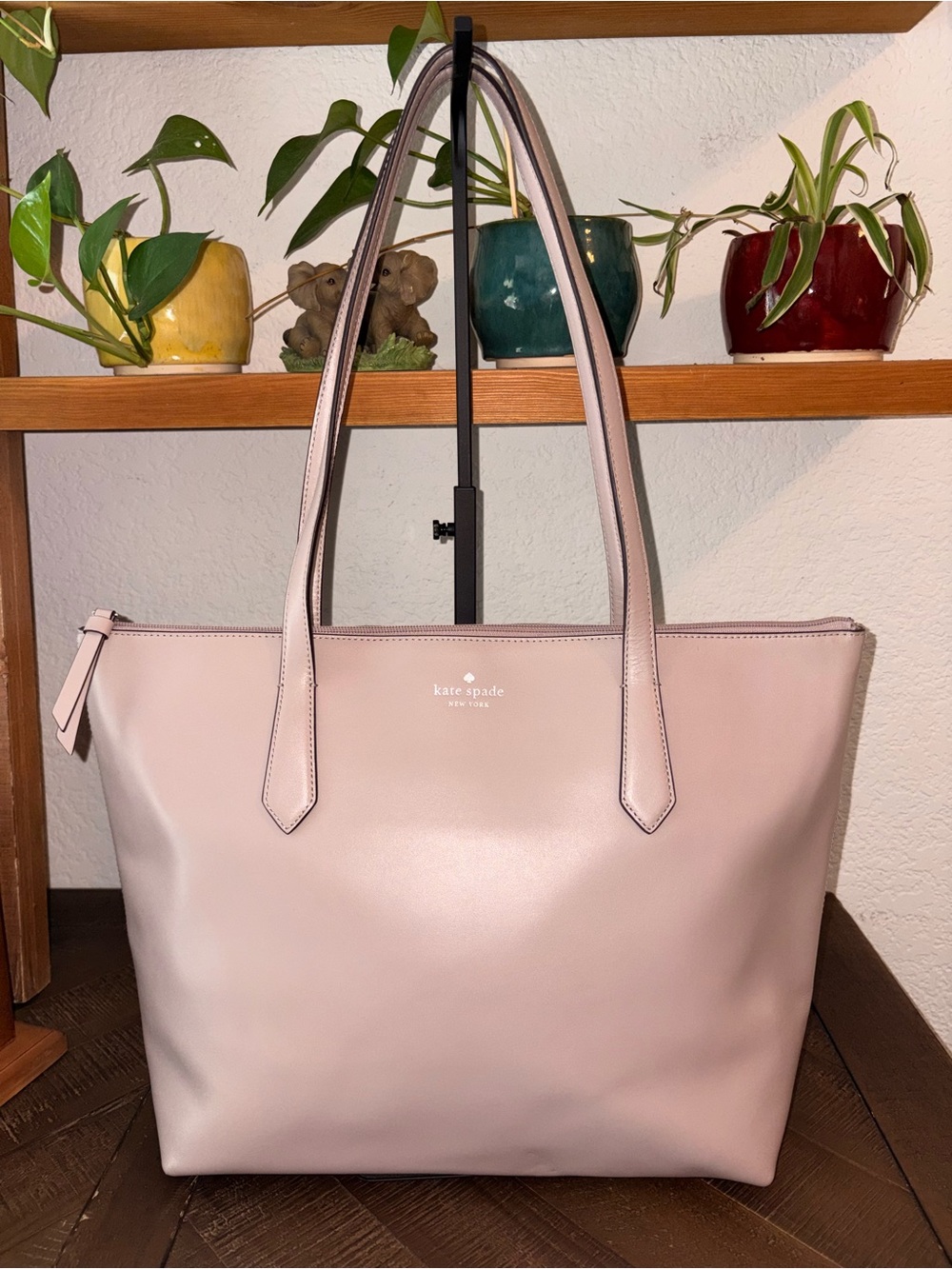❤️kate spade Pale Pink Leather Tote - NWOT